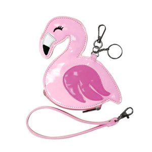 Iscream Flamingo Coin Purse and Key Chain
